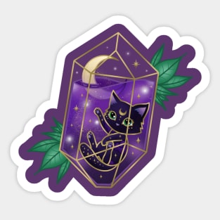 Full of Magic Crystal Cat Sticker